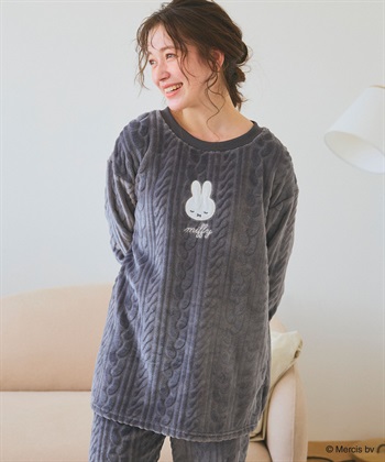 chara station 【miffy/ミッフィー】刺繍ケーブルフリース長袖トップス/ルームウェア（上下別売り）_subthumb_24