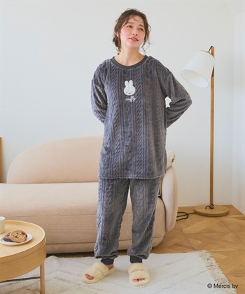 chara station 【miffy/ミッフィー】刺繍ケーブルフリース長袖トップス/ルームウェア（上下別売り）_subthumb_29
