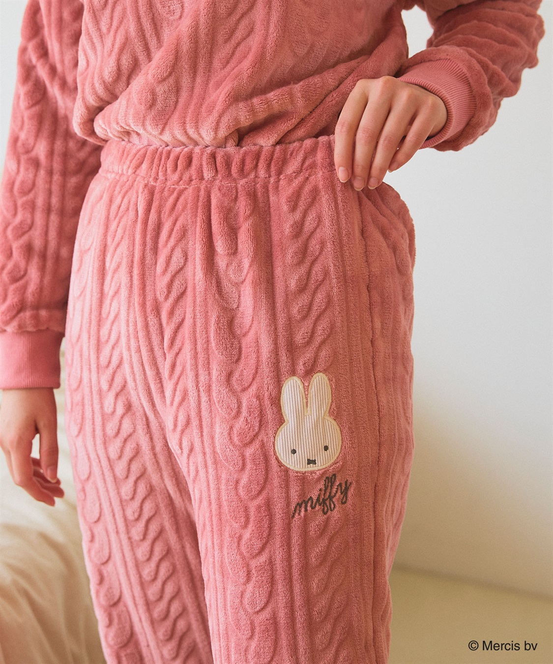 chara station 【miffy/ミッフィー】刺繍ケーブルフリースロングパンツ/ルームウェア_sub_26
