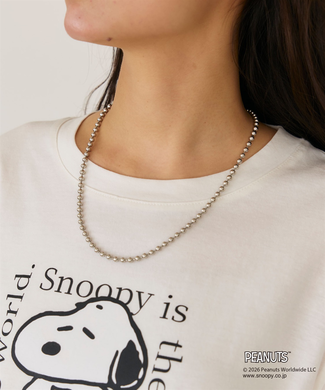 chara station 【PEANUTS/ピーナッツ】SNOOPY/スヌーピー＆チャーリー・ブラウンフェイスプリントTシャツ_sub_18