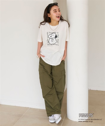 chara station 【PEANUTS/ピーナッツ】SNOOPY/スヌーピー＆チャーリー・ブラウンフェイスプリントTシャツ_subthumb_19