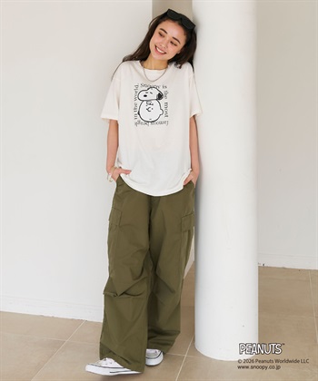 chara station 【PEANUTS/ピーナッツ】SNOOPY/スヌーピー＆チャーリー・ブラウンフェイスプリントTシャツ_subthumb_20