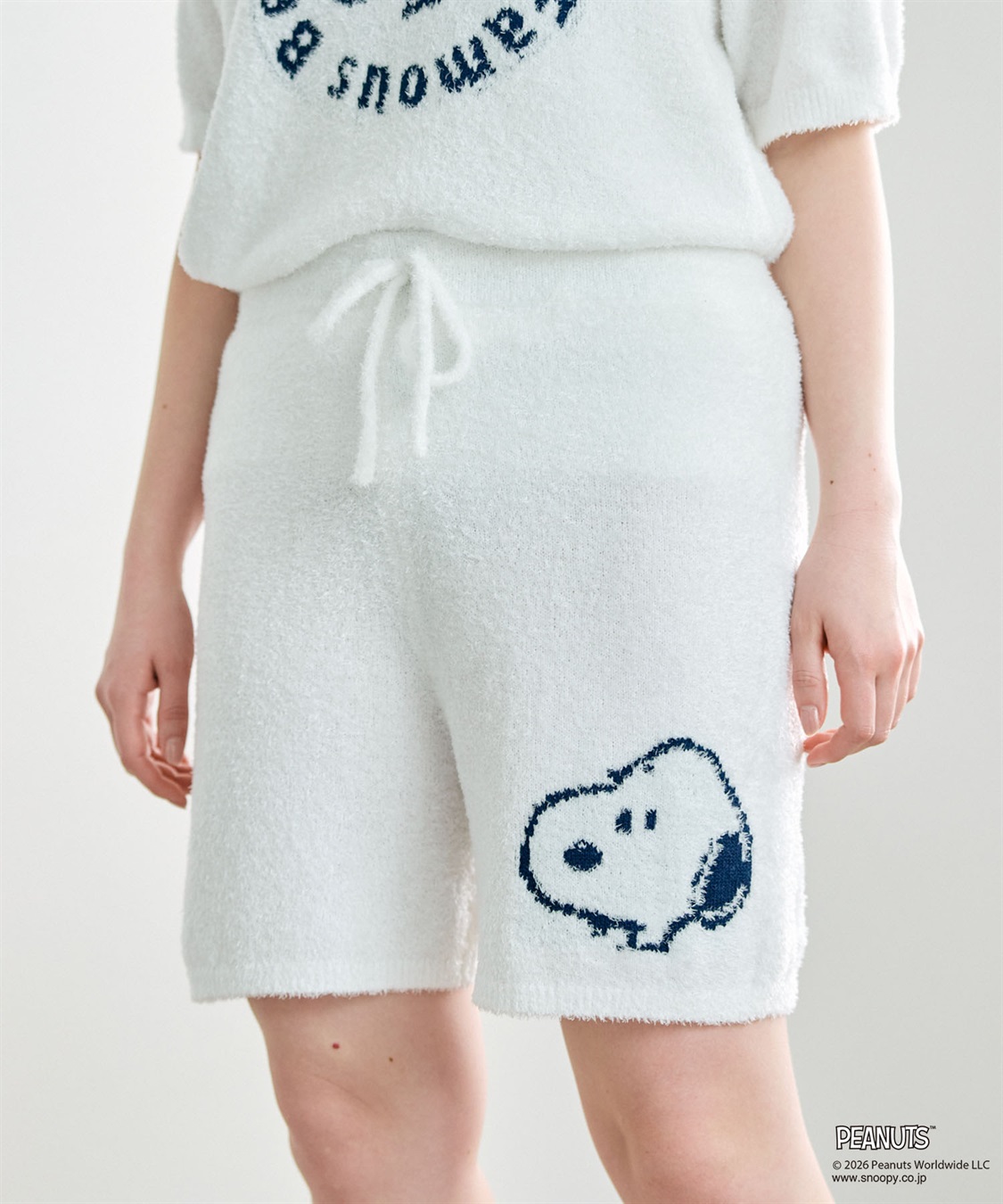chara station 【PEANUTS/ピーナッツ】もちふわsleepソフトエアニットショートパンツルームウェア◆別注◆上下別売り_sub_2