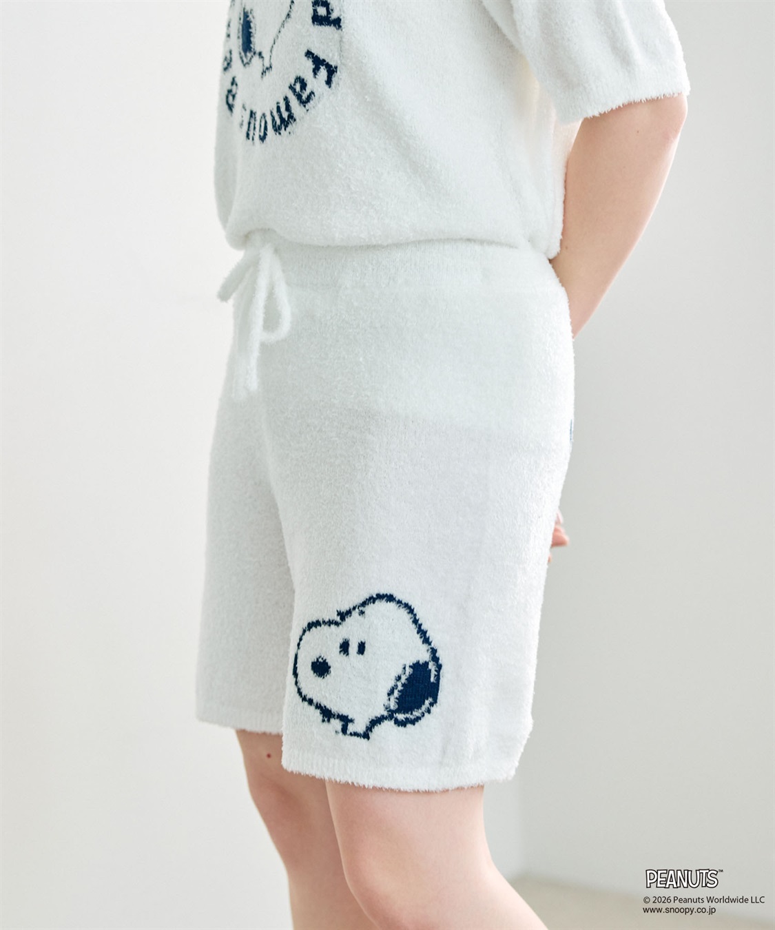chara station 【PEANUTS/ピーナッツ】もちふわsleepソフトエアニットショートパンツルームウェア◆別注◆上下別売り_sub_3