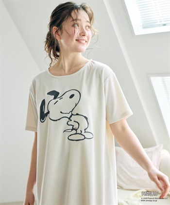 chara station 【PEANUTS/ピーナッツ】SNOOPY/スヌーピーパイルリブルームウェアワンピース（上下別売り）（2026SS）_subthumb_11