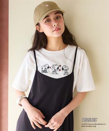 chara station 【PEANUTS/ピーナッツ】SNOOPY/スヌーピー3パターンフロントデザイン刺繍Tシャツ_subthumb_23