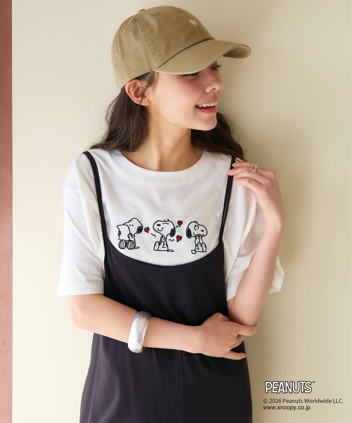 chara station 【PEANUTS/ピーナッツ】SNOOPY/スヌーピー3パターンフロントデザイン刺繍Tシャツ_sub_24