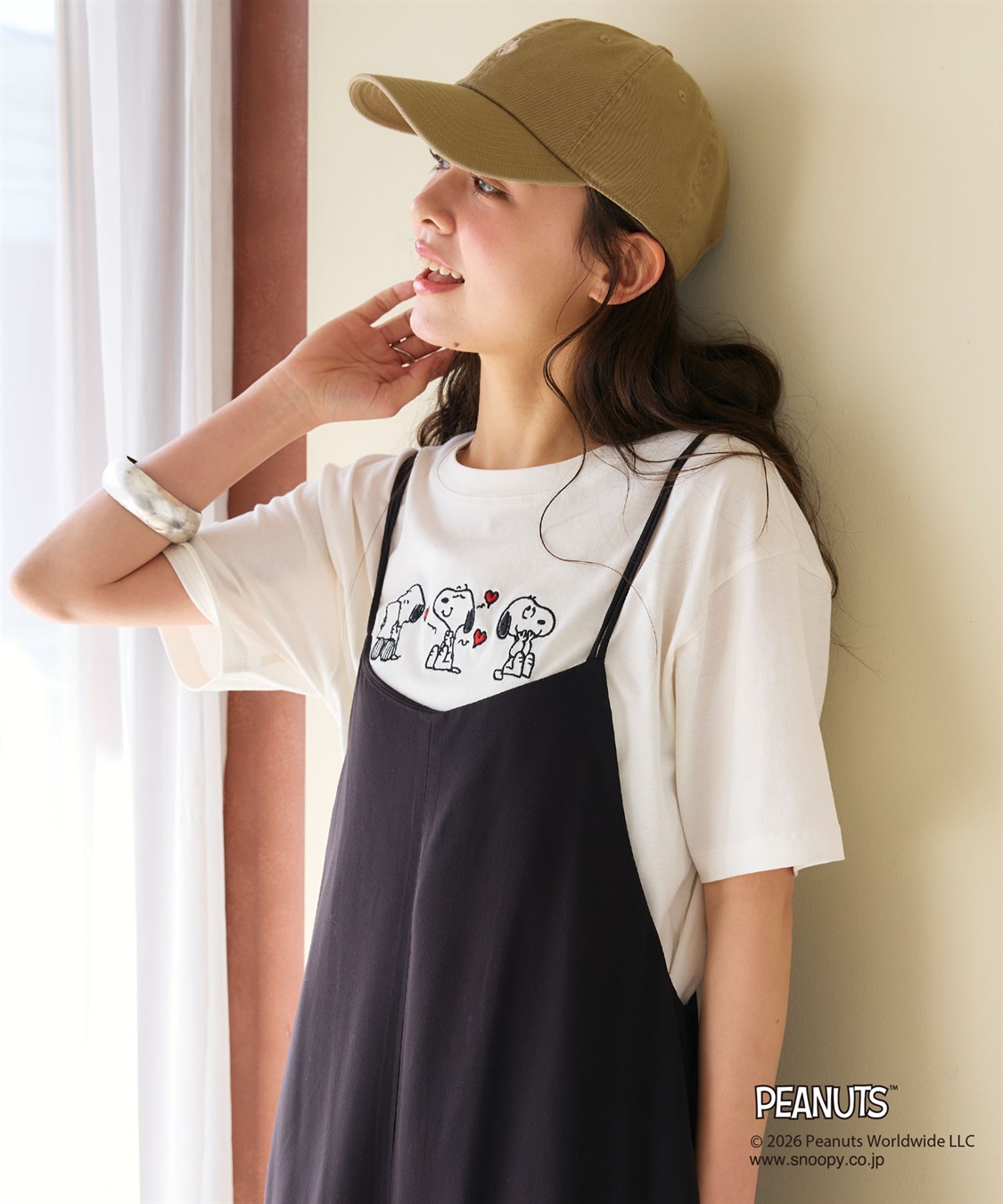 chara station 【PEANUTS/ピーナッツ】SNOOPY/スヌーピー3パターンフロントデザイン刺繍Tシャツ_sub_25