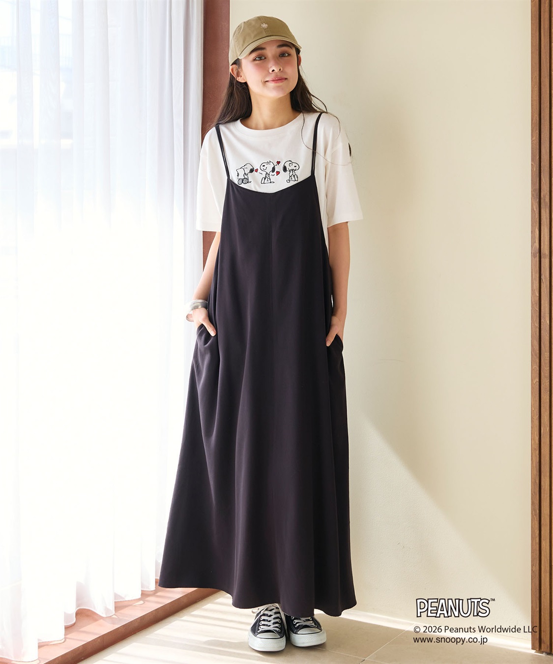 chara station 【PEANUTS/ピーナッツ】SNOOPY/スヌーピー3パターンフロントデザイン刺繍Tシャツ_sub_29