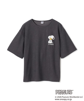 chara station 【PEANUTS/ピーナッツ】SNOOPY/スヌーピーパイルリブルームウェア半袖トップス（上下別売り）_subthumb_25