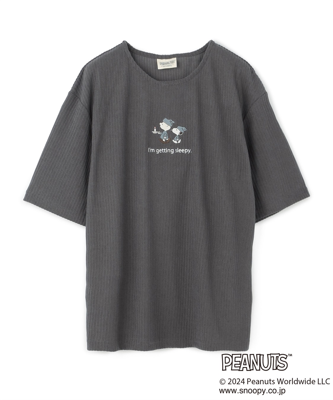 chara station 【PEANUTS/ピーナッツ】SNOOPY/スヌーピーパイルリブルームウェア半袖トップス（上下別売り）_sub_28