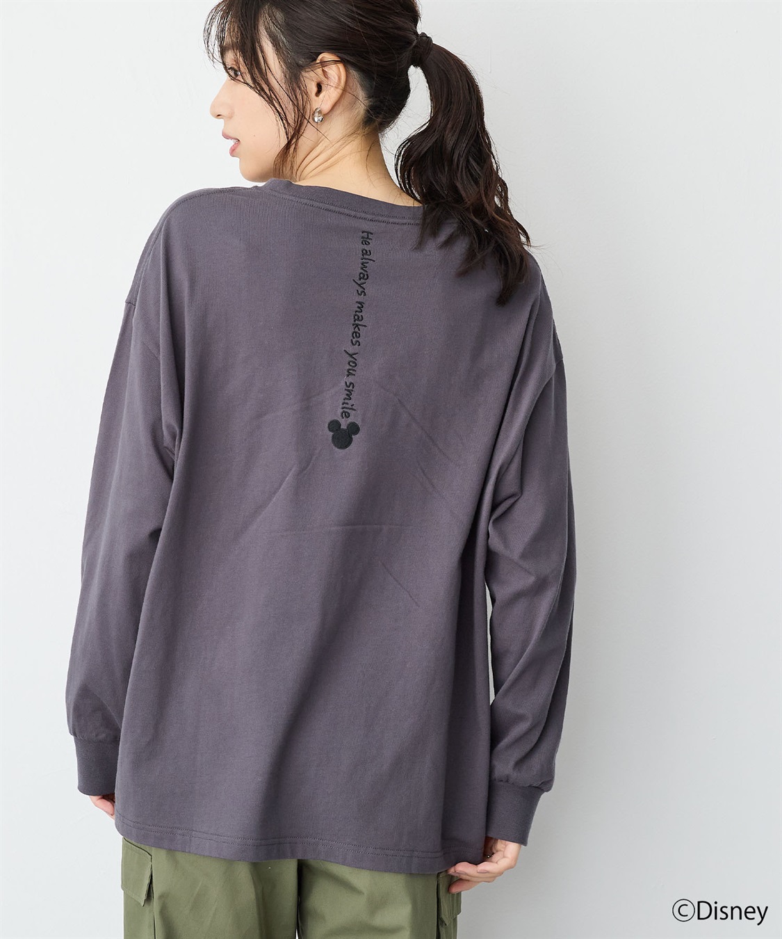 anyfee 【anyfee/プラスサイズ】《Disney/ディズニー》ミッキーマウスオールドグラフィックプリントTシャツ_sub_2