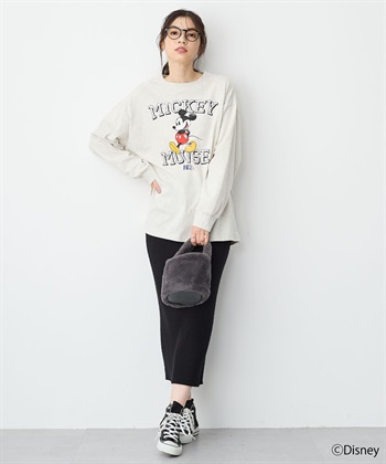 anyfee 【anyfee/プラスサイズ】《Disney/ディズニー》ミッキーマウスオールドグラフィックプリントTシャツ_subthumb_19
