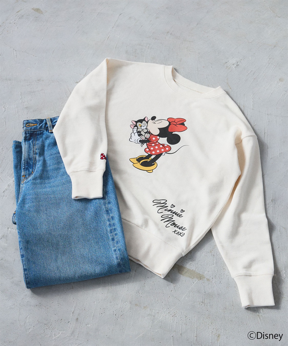 chara station 【Disney/ディズニー】Minnie Mouse/ミニーマウス裏毛ドロップショルダープリントスウェットプルオーバー_sub_9