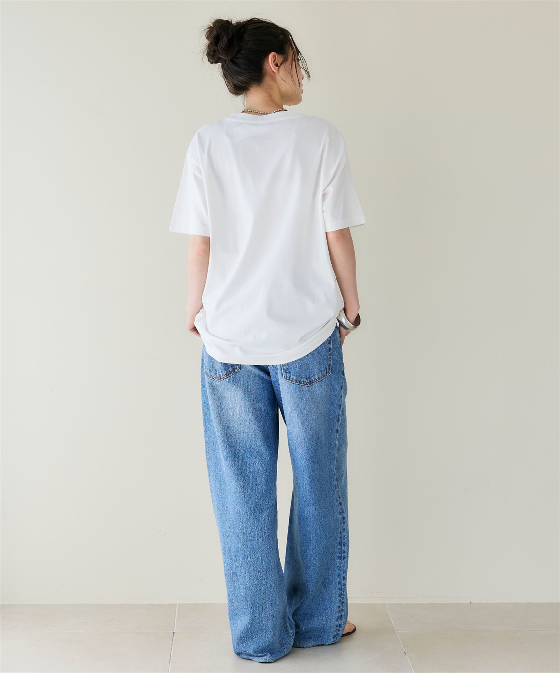 chara station 【PEANUTS/ピーナッツ】SNOOPY/スヌーピー＆ウッドストックフロッキープリントTシャツ_sub_23