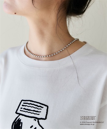 chara station 【PEANUTS/ピーナッツ】SNOOPY/スヌーピー＆ウッドストックフロッキープリントTシャツ_subthumb_26