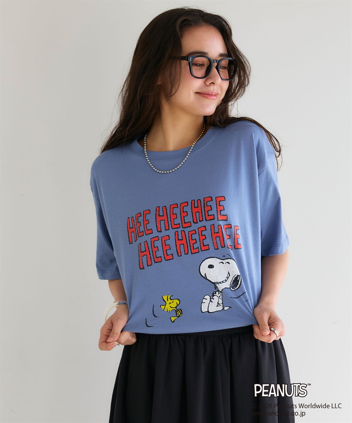 chara station 【PEANUTS/ピーナッツ】スヌーピー/SNOOPYヴィンテージ風カスレプリント半袖Tシャツ_sub_14