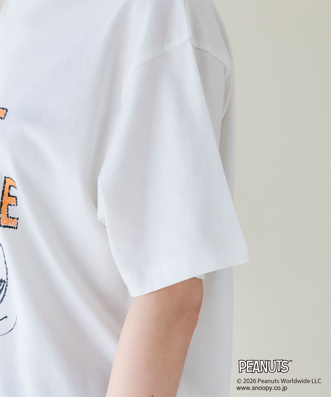 chara station 【PEANUTS/ピーナッツ】スヌーピー/SNOOPYヴィンテージ風カスレプリント半袖Tシャツ_sub_20