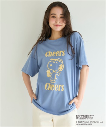 chara station 【PEANUTS/ピーナッツ】SNOOPY/スヌーピー『Cheers』プリント半袖Tシャツ_subthumb_4