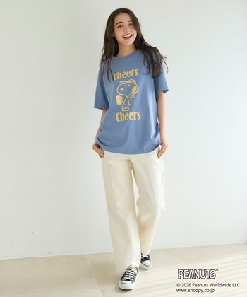 chara station 【PEANUTS/ピーナッツ】SNOOPY/スヌーピー『Cheers』プリント半袖Tシャツ_subthumb_6