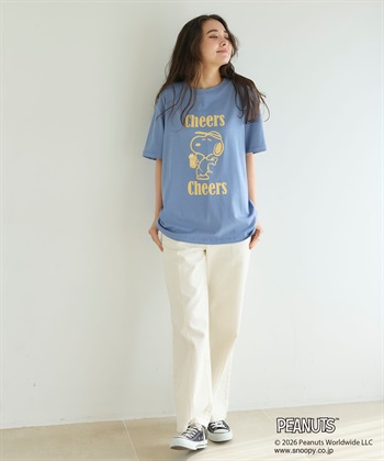 chara station 【PEANUTS/ピーナッツ】SNOOPY/スヌーピー『Cheers』プリント半袖Tシャツ_subthumb_7