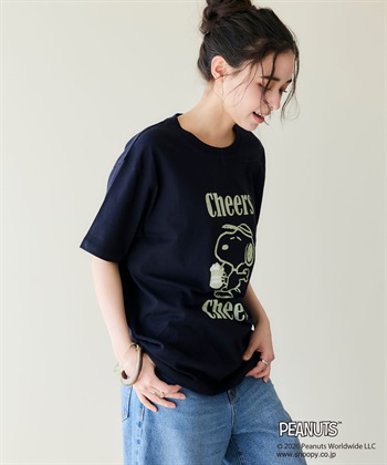 chara station 【PEANUTS/ピーナッツ】SNOOPY/スヌーピー『Cheers』プリント半袖Tシャツ_subthumb_9