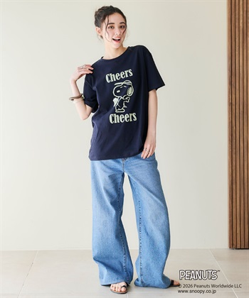 chara station 【PEANUTS/ピーナッツ】SNOOPY/スヌーピー『Cheers』プリント半袖Tシャツ_subthumb_11