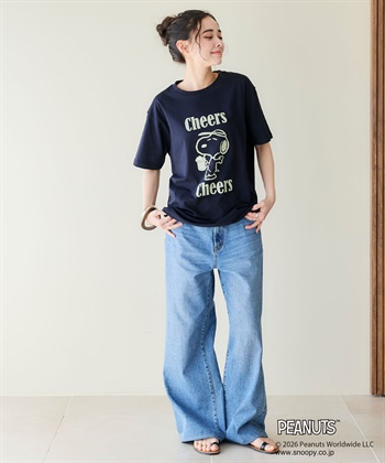 chara station 【PEANUTS/ピーナッツ】SNOOPY/スヌーピー『Cheers』プリント半袖Tシャツ_subthumb_12