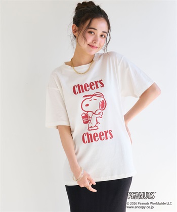 chara station 【PEANUTS/ピーナッツ】SNOOPY/スヌーピー『Cheers』プリント半袖Tシャツ_subthumb_15