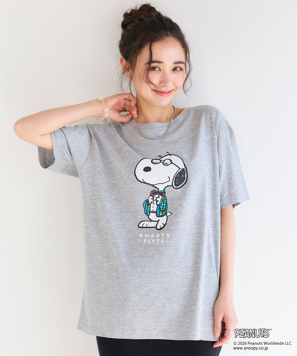 chara station 【PEANUTS/ピーナッツ】SNOOPY/スヌーピー「JOE PREPPY」プリントTシャツ_sub_1