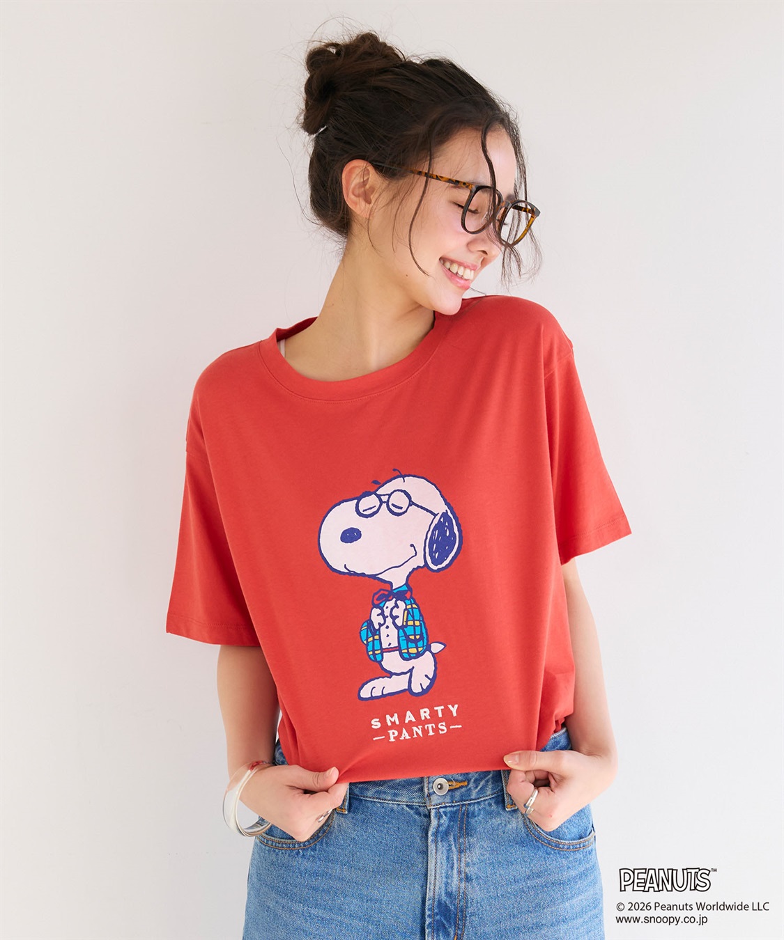 chara station 【PEANUTS/ピーナッツ】SNOOPY/スヌーピー「JOE PREPPY」プリントTシャツ_sub_2