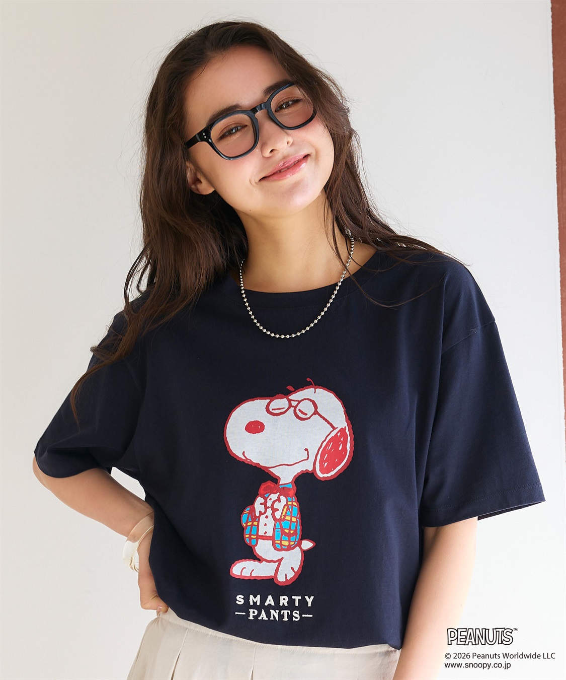chara station 【PEANUTS/ピーナッツ】SNOOPY/スヌーピー「JOE PREPPY」プリントTシャツ_sub_4