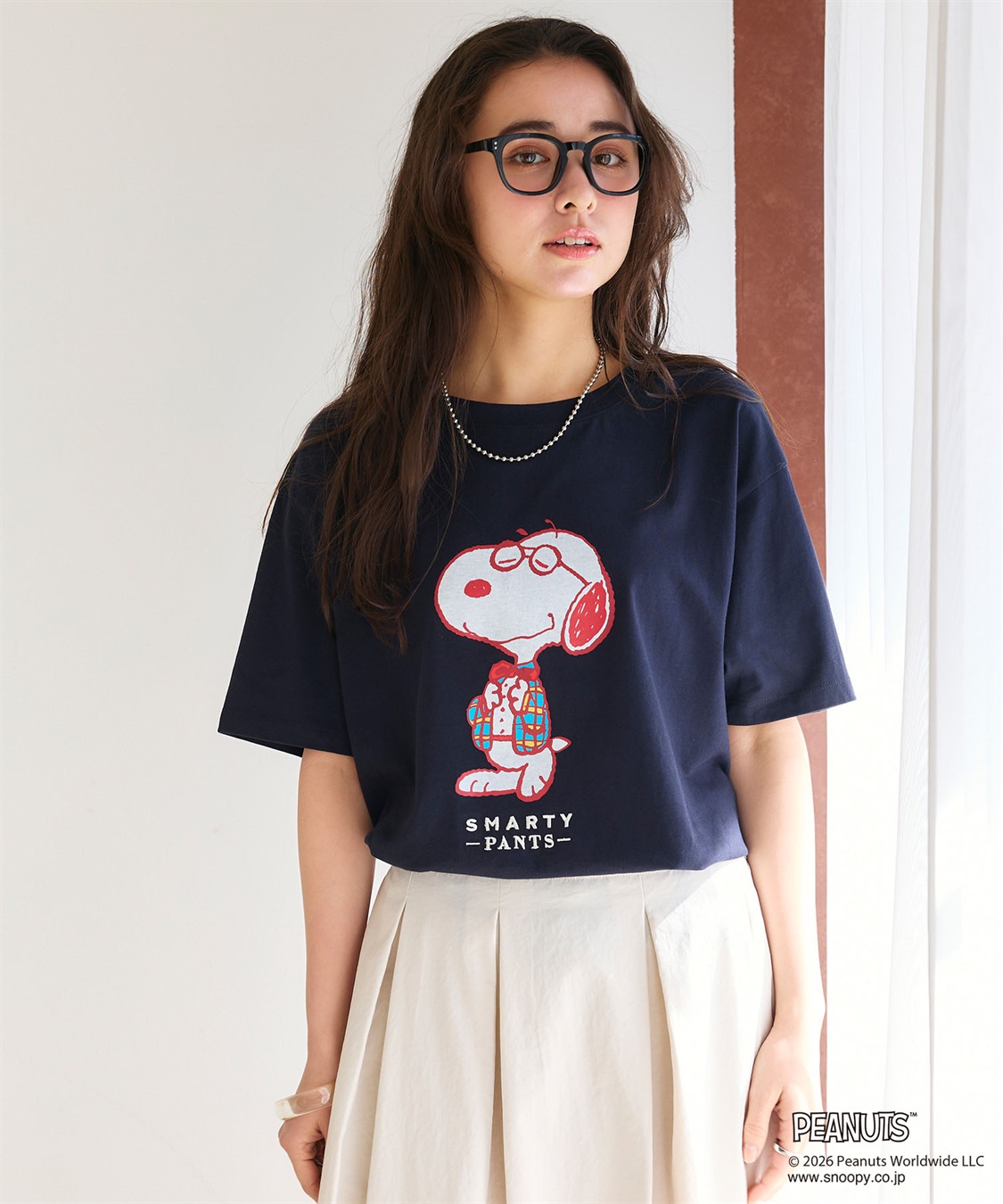 chara station 【PEANUTS/ピーナッツ】SNOOPY/スヌーピー「JOE PREPPY」プリントTシャツ_sub_5