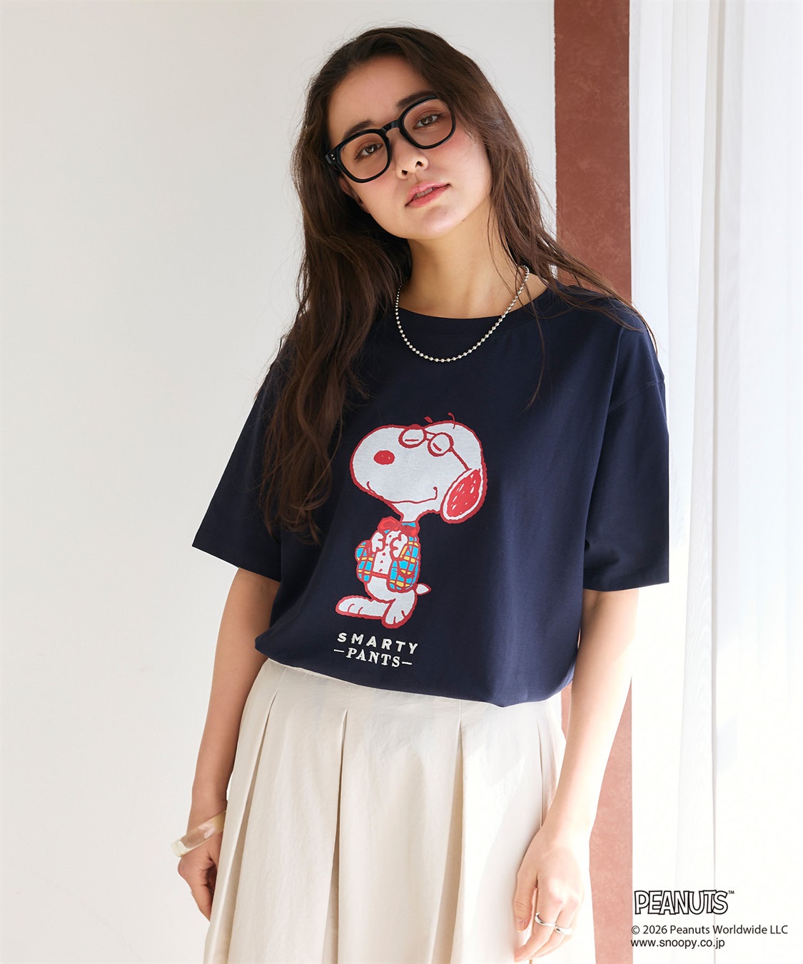 chara station 【PEANUTS/ピーナッツ】SNOOPY/スヌーピー「JOE PREPPY」プリントTシャツ_sub_6