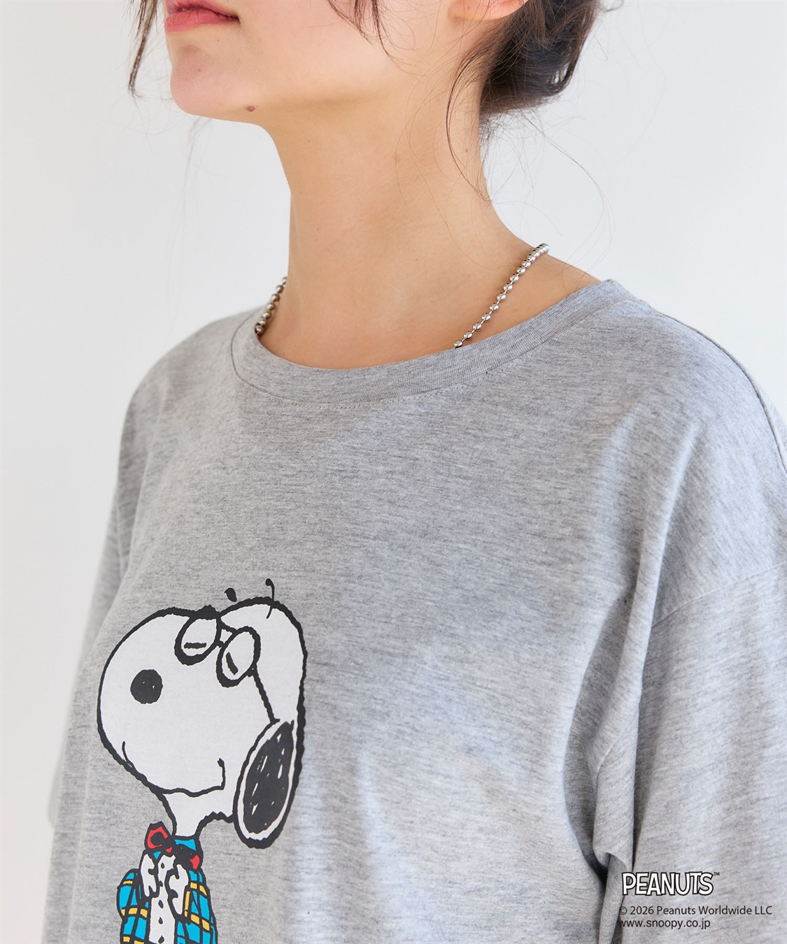 chara station 【PEANUTS/ピーナッツ】SNOOPY/スヌーピー「JOE PREPPY」プリントTシャツ_sub_15