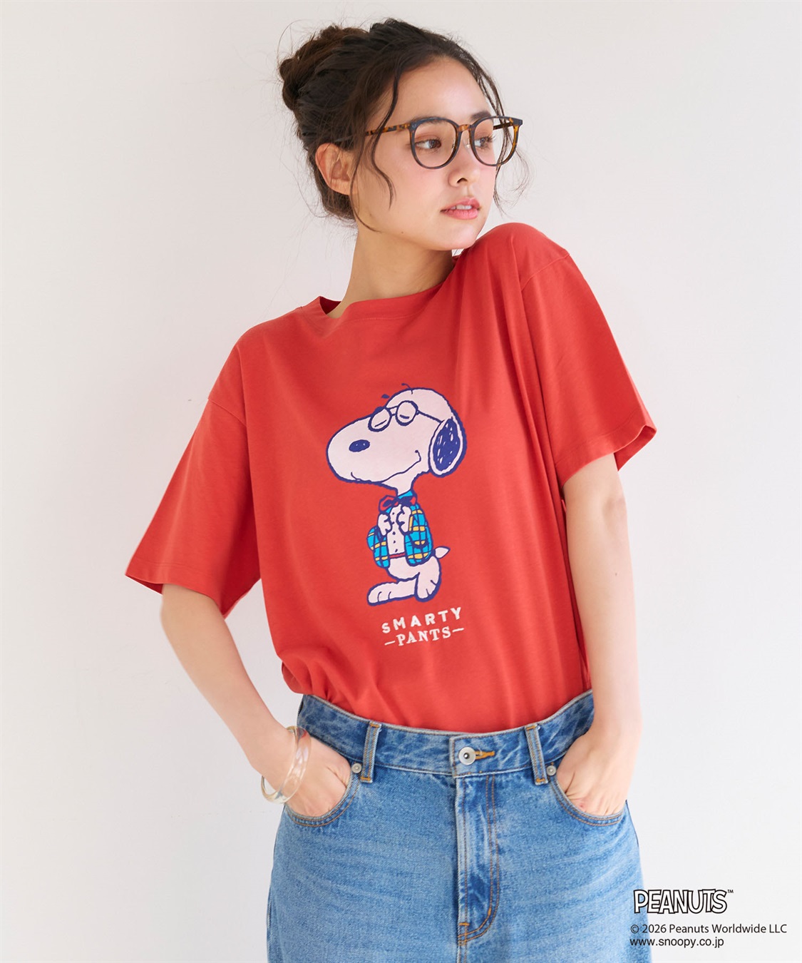 chara station 【PEANUTS/ピーナッツ】SNOOPY/スヌーピー「JOE PREPPY」プリントTシャツ_sub_24