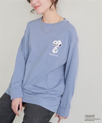 chara station 【PEANUTS/ピーナッツ】スヌーピー/SNOOPY サガラ刺繍ロンT◆別注◆_subthumb_3