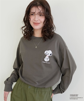 chara station 【PEANUTS/ピーナッツ】スヌーピー/SNOOPY サガラ刺繍ロンT◆別注◆_subthumb_7