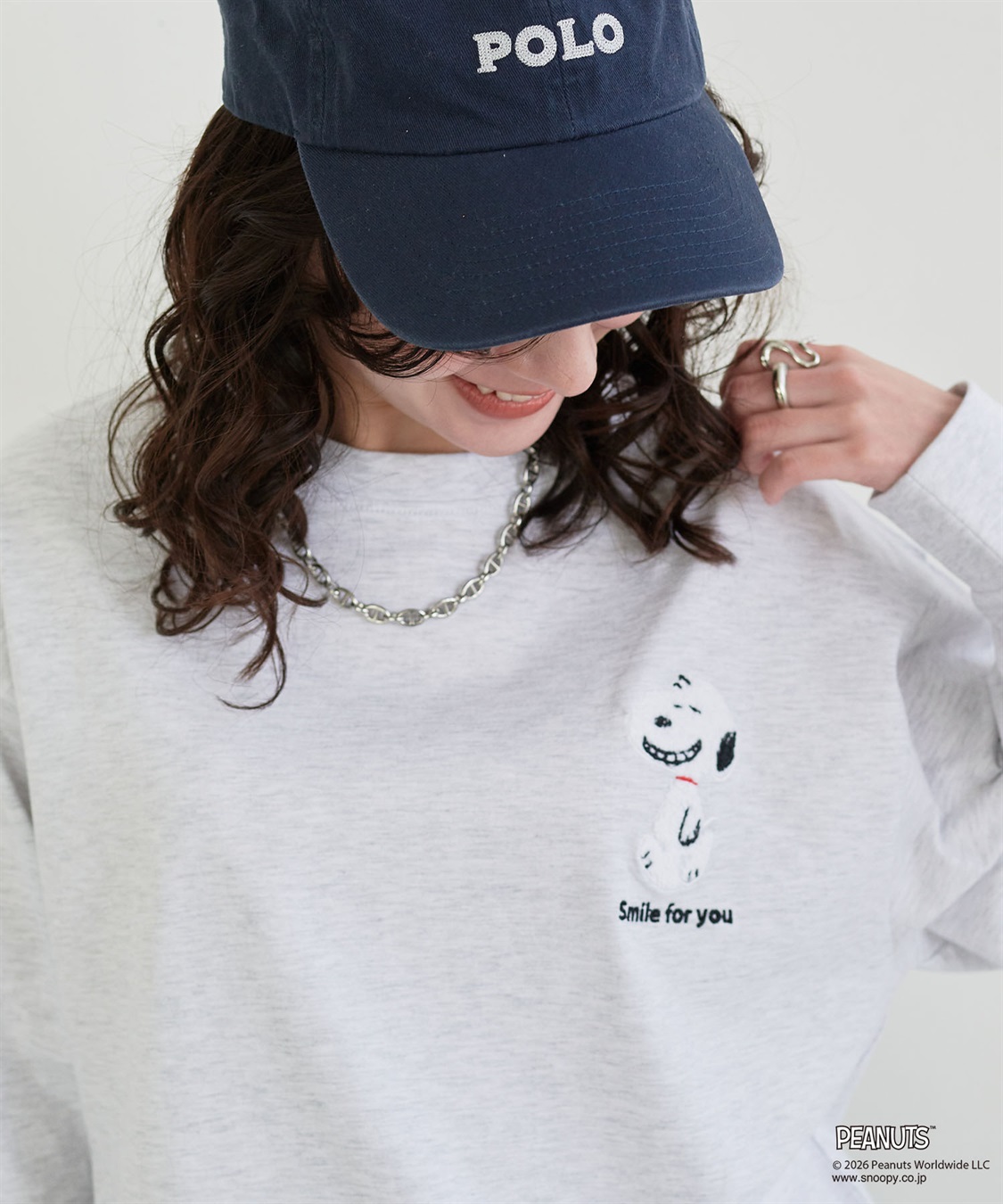 chara station 【PEANUTS/ピーナッツ】スヌーピー/SNOOPY サガラ刺繍ロンT◆別注◆_sub_11
