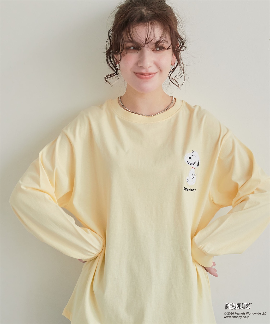 chara station 【PEANUTS/ピーナッツ】スヌーピー/SNOOPY サガラ刺繍ロンT◆別注◆_sub_23