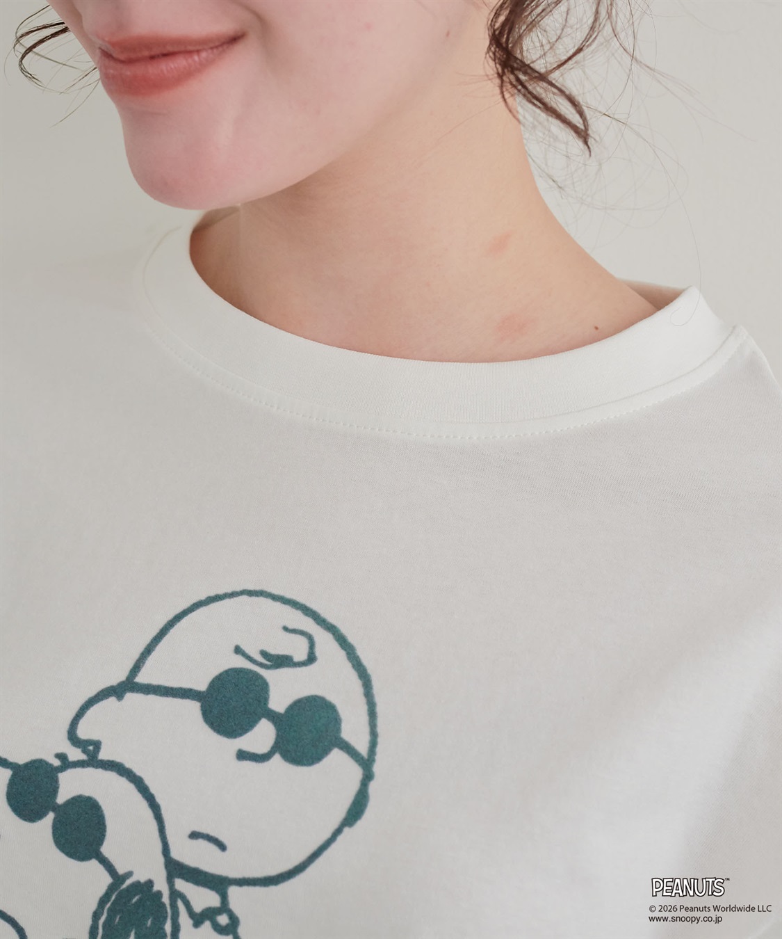 chara station 【PEANUTS/ピーナッツ】SNOOPY/スヌーピー＆ウッドストックフロッキープリントロンT◆別注◆_sub_25