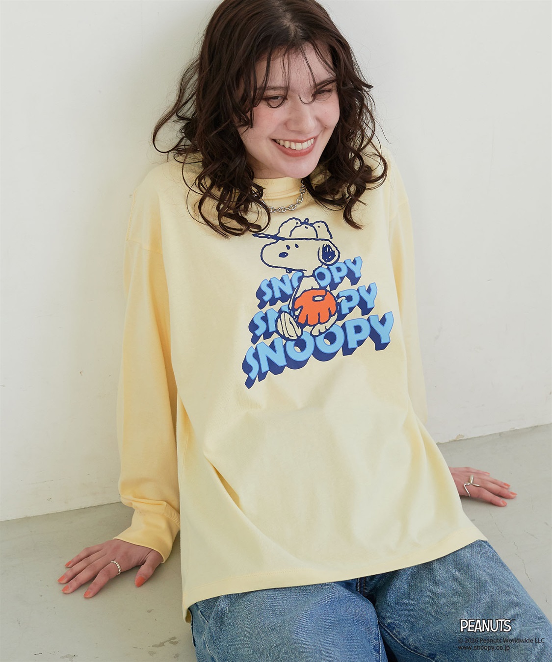 Life Style by cross marche 【PEANUTS/ピーナッツ】SNOOPY/スヌーピーベースボールロゴプリントロンT◆別注◆（2026SS）_sub_2