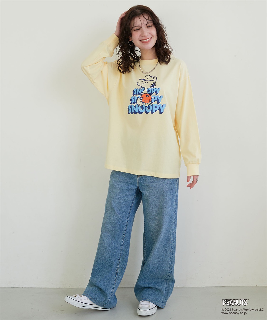 Life Style by cross marche 【PEANUTS/ピーナッツ】SNOOPY/スヌーピーベースボールロゴプリントロンT◆別注◆（2026SS）_sub_9