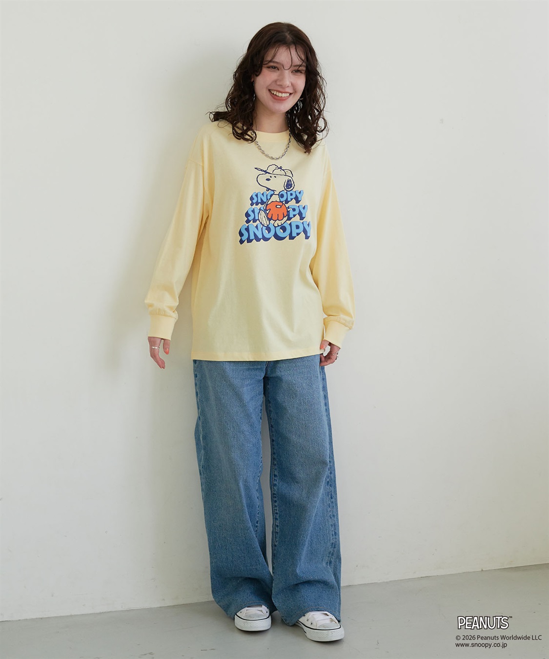 Life Style by cross marche 【PEANUTS/ピーナッツ】SNOOPY/スヌーピーベースボールロゴプリントロンT◆別注◆（2026SS）_sub_10