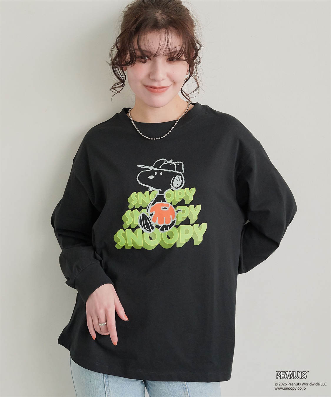 Life Style by cross marche 【PEANUTS/ピーナッツ】SNOOPY/スヌーピーベースボールロゴプリントロンT◆別注◆（2026SS）_sub_14