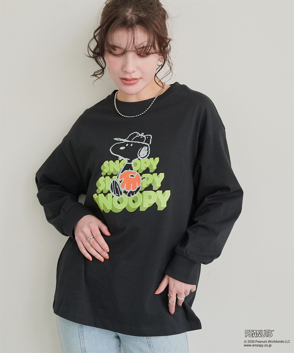 Life Style by cross marche 【PEANUTS/ピーナッツ】SNOOPY/スヌーピーベースボールロゴプリントロンT◆別注◆（2026SS）_sub_15