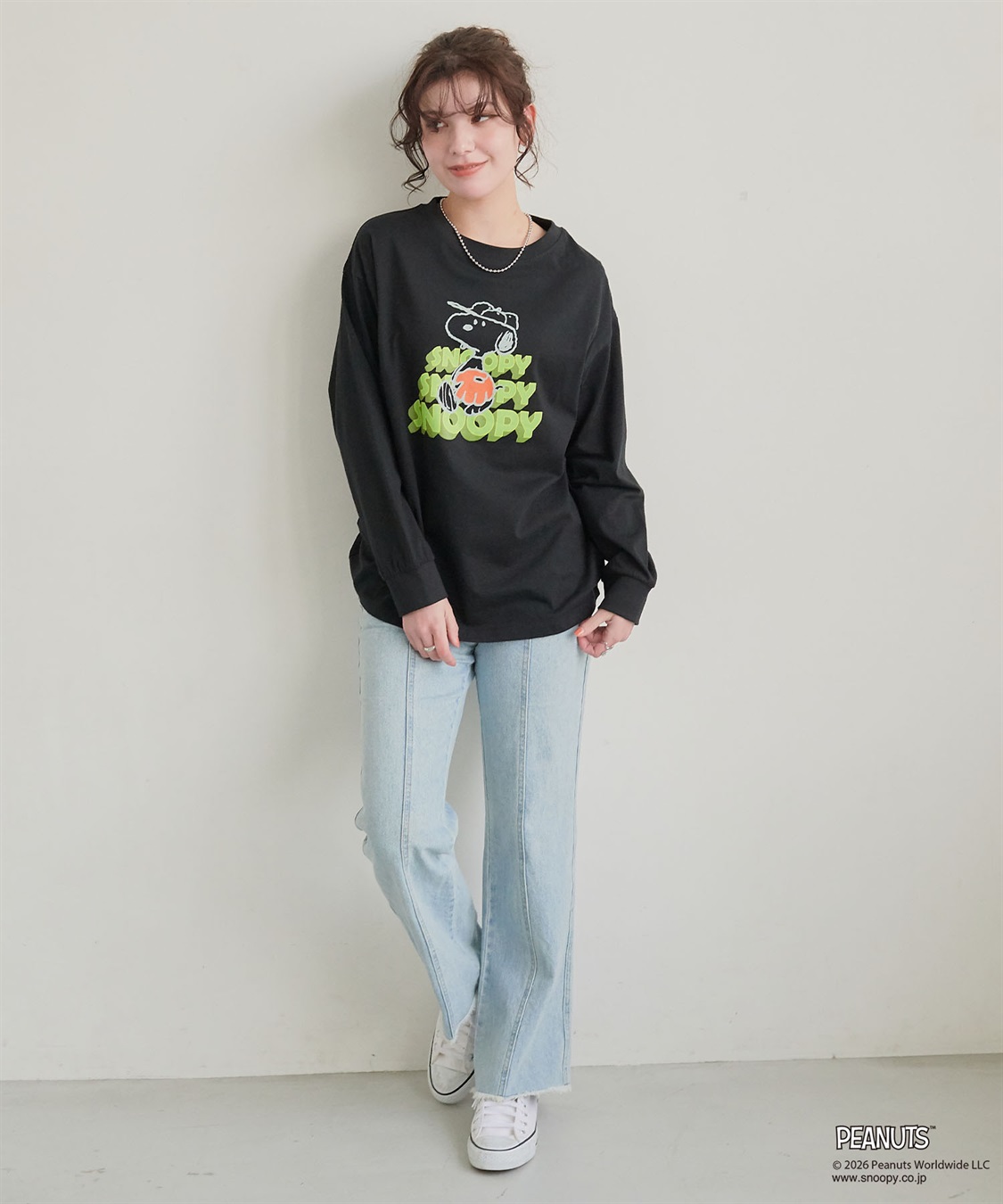 Life Style by cross marche 【PEANUTS/ピーナッツ】SNOOPY/スヌーピーベースボールロゴプリントロンT◆別注◆（2026SS）_sub_16