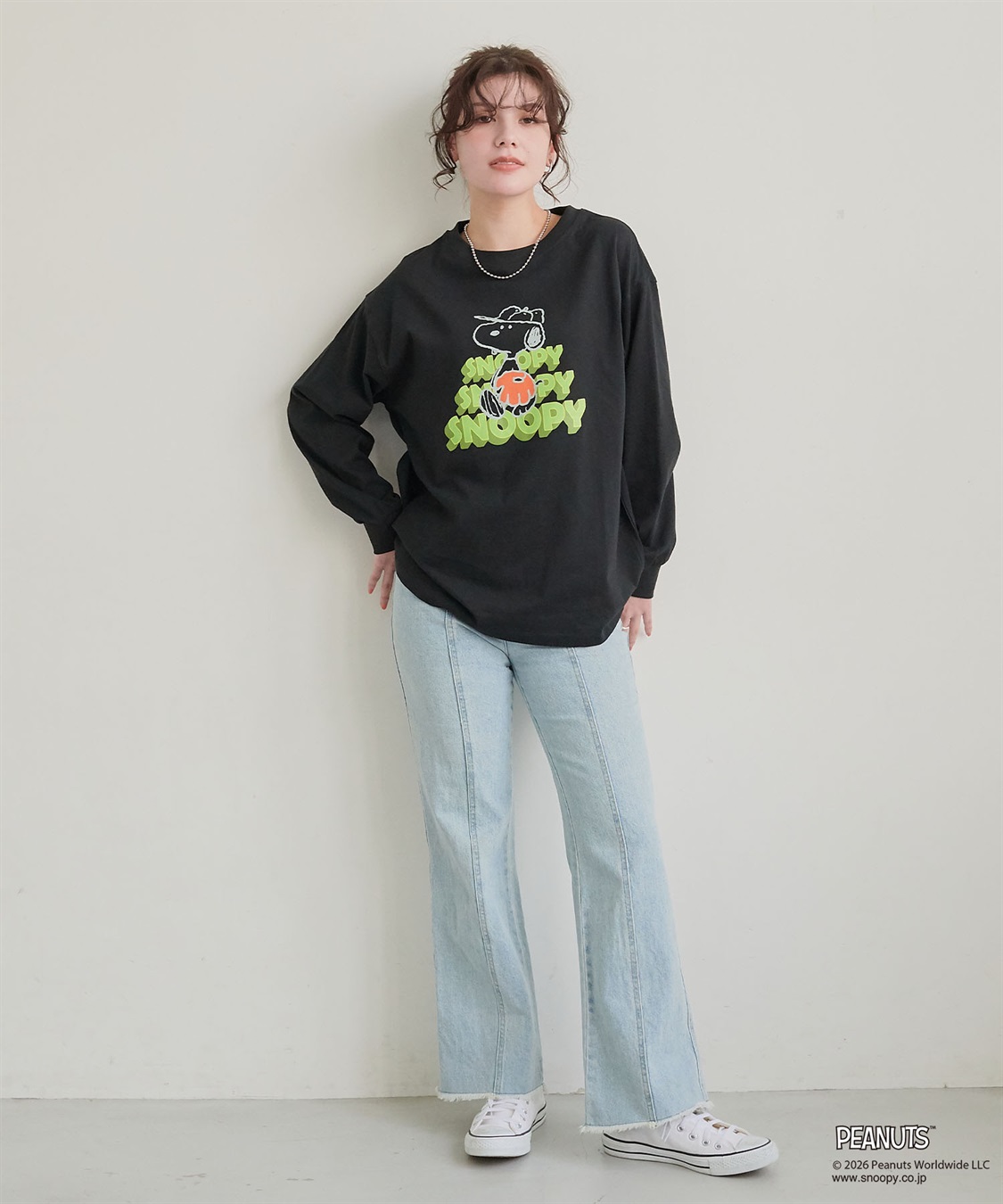 Life Style by cross marche 【PEANUTS/ピーナッツ】SNOOPY/スヌーピーベースボールロゴプリントロンT◆別注◆（2026SS）_sub_17