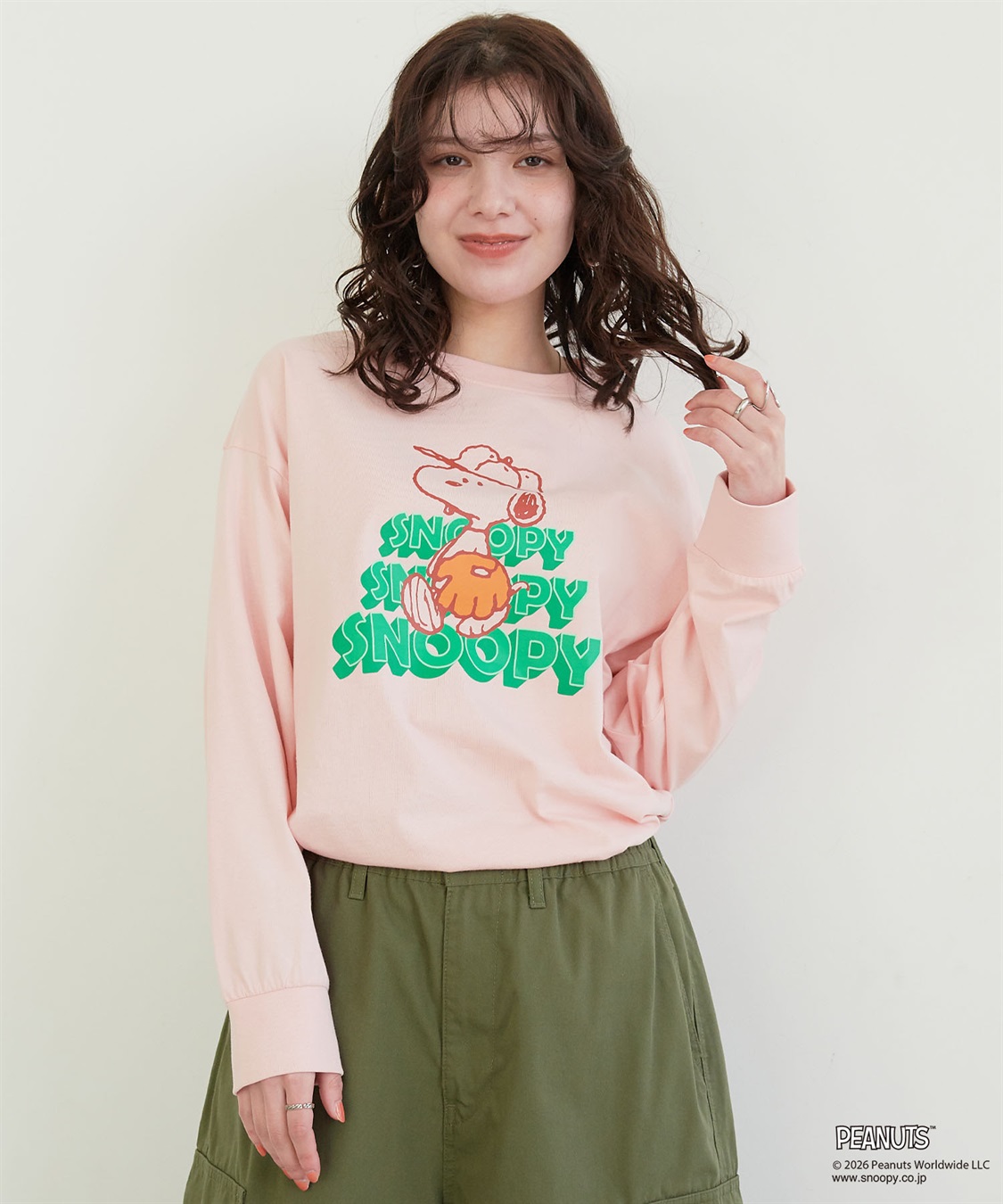 Life Style by cross marche 【PEANUTS/ピーナッツ】SNOOPY/スヌーピーベースボールロゴプリントロンT◆別注◆（2026SS）_sub_25