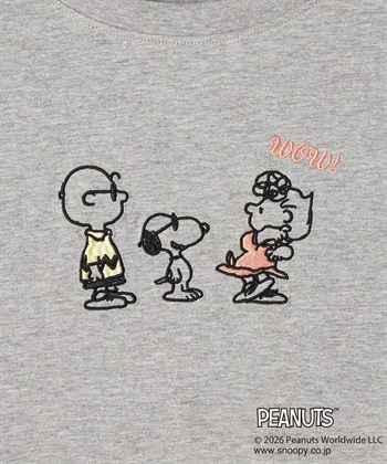 chara station 【PEANUTS/ピーナッツ】SNOOPY/スヌーピーフロント刺繍デザインロンT◆別注◆_subthumb_29